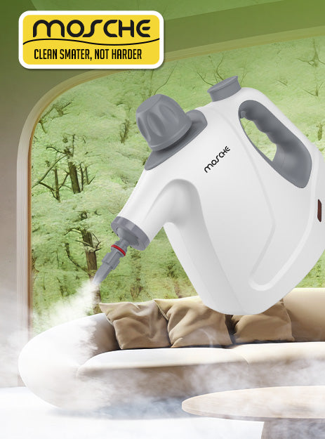 Multi-Surface Handheld Steam Cleaner with 11-Pieces Accessories, 15.2OZ All Natural Pressurized Steamer for Cleaning, Multipurpose Steam Cleaner for Home to Clean Floor , Grout, Tile, Grease and More