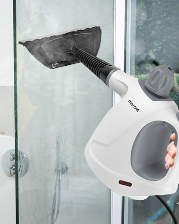 Multi-Surface Handheld Steam Cleaner with 11-Pieces Accessories, 15.2OZ All Natural Pressurized Steamer for Cleaning, Multipurpose Steam Cleaner for Home to Clean Floor , Grout, Tile, Grease and More