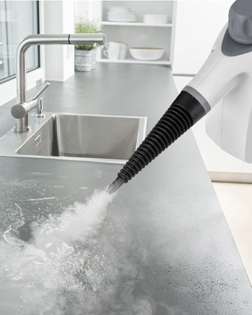 Multi-Surface Handheld Steam Cleaner with 11-Pieces Accessories, 15.2OZ All Natural Pressurized Steamer for Cleaning, Multipurpose Steam Cleaner for Home to Clean Floor , Grout, Tile, Grease and More