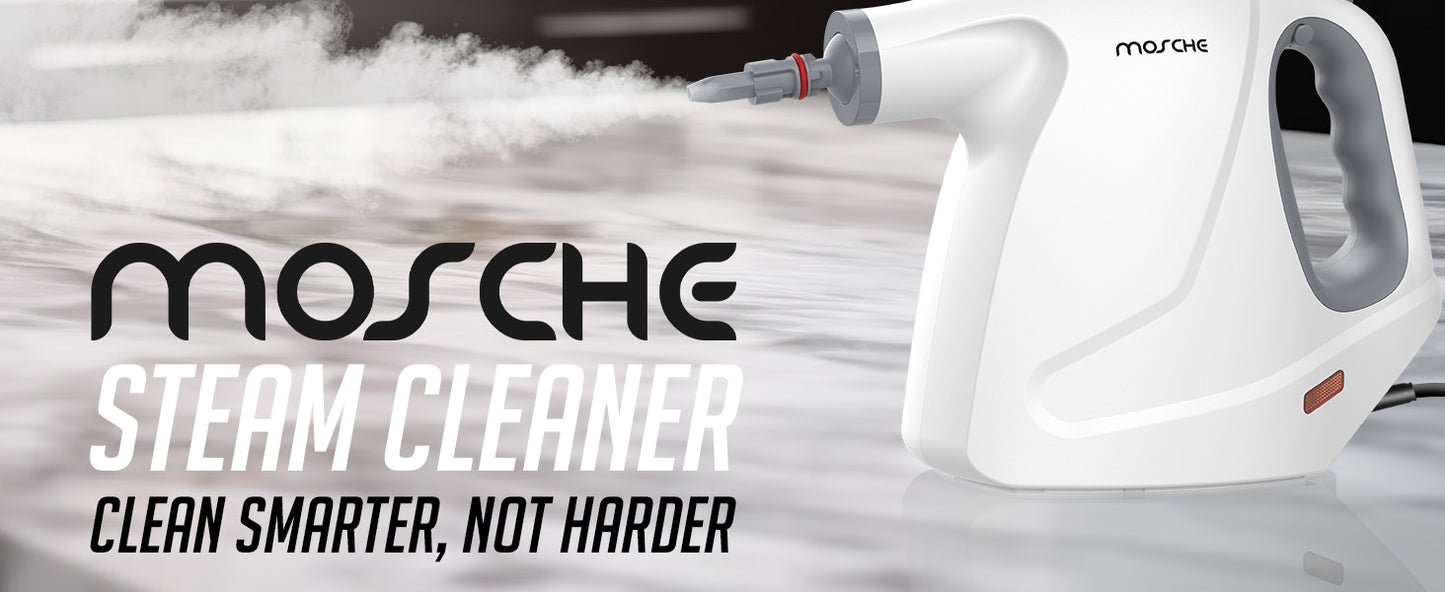 Multi-Surface Handheld Steam Cleaner with 11-Pieces Accessories, 15.2OZ All Natural Pressurized Steamer for Cleaning, Multipurpose Steam Cleaner for Home to Clean Floor , Grout, Tile, Grease and More