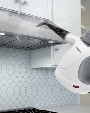 Multi-Surface Handheld Steam Cleaner with 11-Pieces Accessories, 15.2OZ All Natural Pressurized Steamer for Cleaning, Multipurpose Steam Cleaner for Home to Clean Floor , Grout, Tile, Grease and More